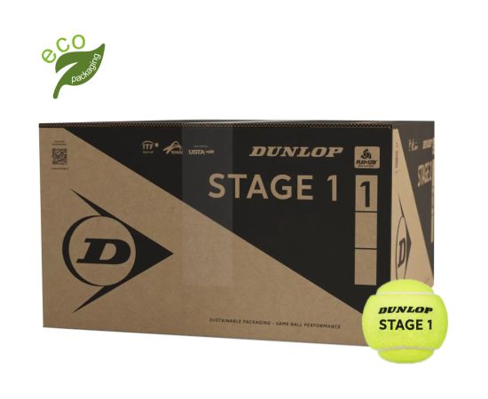 Tennis balls DUNLOP STAGE 1 GREEN 72-box ITF  Teniss