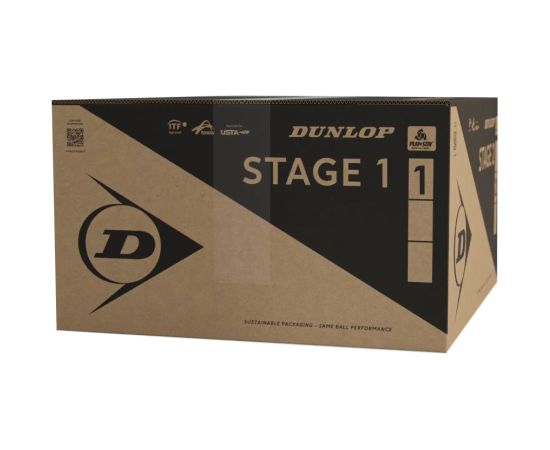 Tennis balls DUNLOP STAGE 1 GREEN 72-box ITF  Teniss