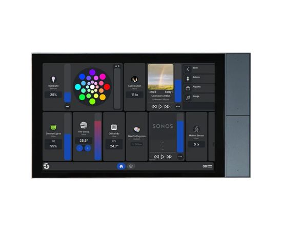 Control Panel 10.1” Shelly Wall Display XL WiFi/BLU (grey) Viedie slēdži