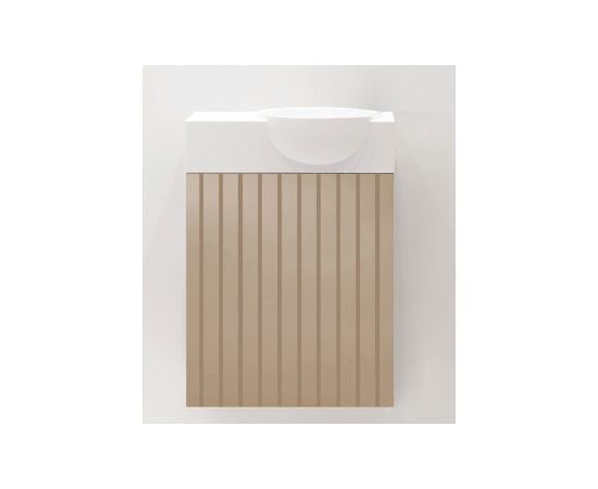 Balteco izlietnes skapītis NU40, 400x214 mm, h=450 mm, ar sifonu, nude Izlietnes skapis, plaukts