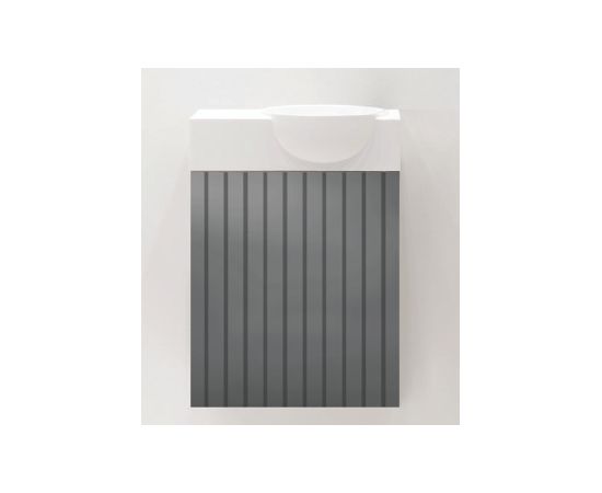 Balteco izlietnes skapītis NU40, 400x214 mm, h=450 mm, ar sifonu, graphite Izlietnes skapis, plaukts