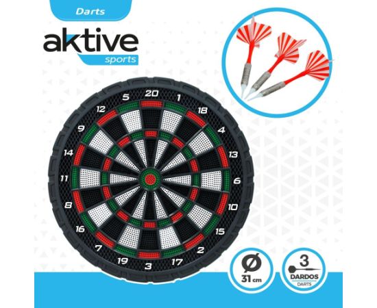 Дартс комплект с 3 острыми дротиками Ø31 cm 14+ CB44930 Galda spēles