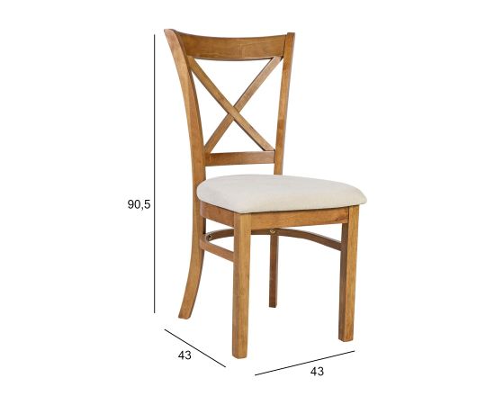 Pusdienu krēsls MIX & MATCH dabiski balts Ēdamistabas mēbeļu komplekti Pusdienu krēsls MIX & MATCH dabiski balts Ēdamistabas mēbeļu komplekti