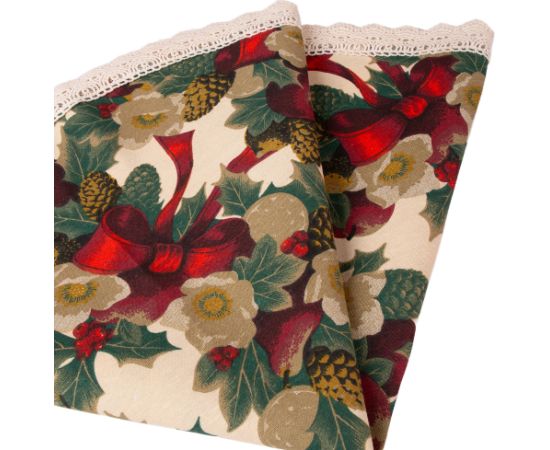 Galdautiņš WINTER FLOWERS D70cm, lentes Mēbeļu piederumi