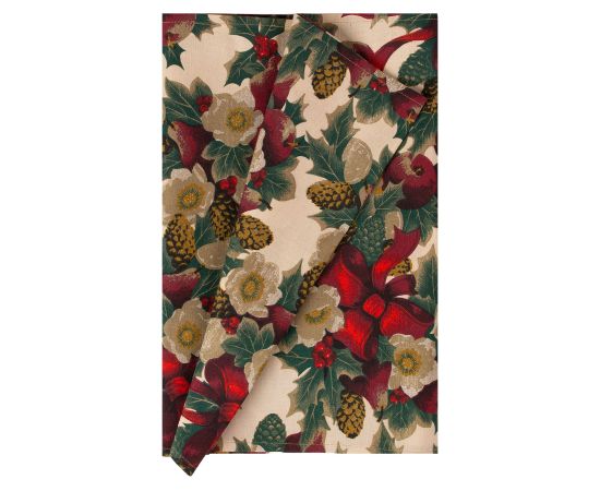 Galdautiņš WINTER FLOWERS 43x150cm, lentes Mēbeļu piederumi Galdautiņš WINTER FLOWERS 43x150cm, lentes Mēbeļu piederumi