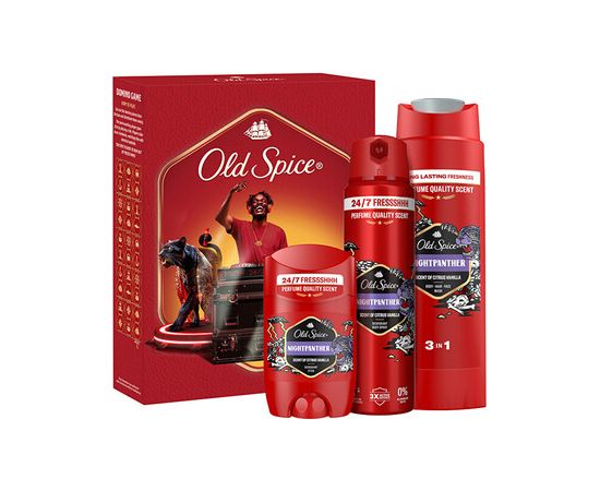 Old Spice Nightpanther Gift Set - Dárková sada s dominem Smaržas - NESAKĀRTOTS