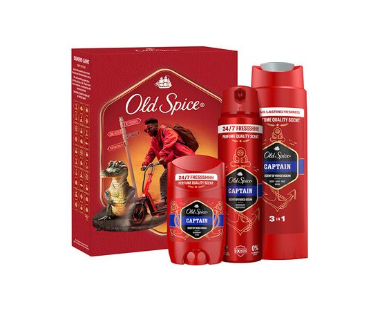 Old Spice Captain Set - Dárková sada s dominem Smaržas - NESAKĀRTOTS