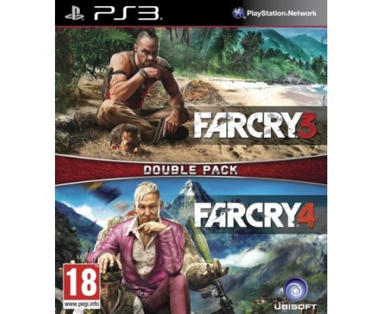 Far Cry 3 + Far Cry 4 Double Pack Playstation 3 (PS3) video spēle PlayStation 4 (PS4) spēles