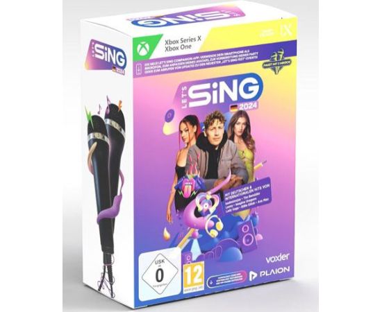 XSX Lets Sing 2024 + 2 Mics Xbox Series X video spēle Игры для Xbox