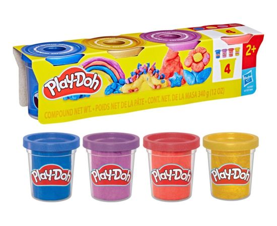 Hasbro Play-Doh®: Specialty Compound - Shimmery Metallics 4 Pack (G1737) интерактивные игрушки