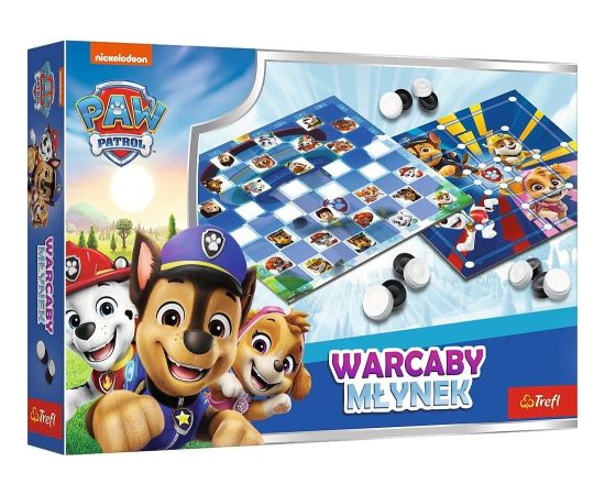 Trefl Gra warcaby i młynek psi patrol Galda spēles