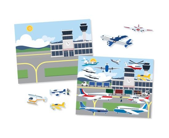 MELISSA & DOUG Atkārtoti lietojamo uzlīmju komplekts – Transportlīdzekļi