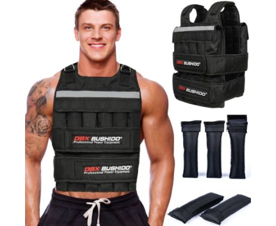 Svaru treniņu veste ar 24 ieliktņiem (tukša) Жилеты и сумки для тяжелых условий 