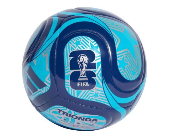 adidas Pasaules kausa 26. gada izcīņas futbola bumba Trionda Club, zila JD8027 - 3 Futbolam