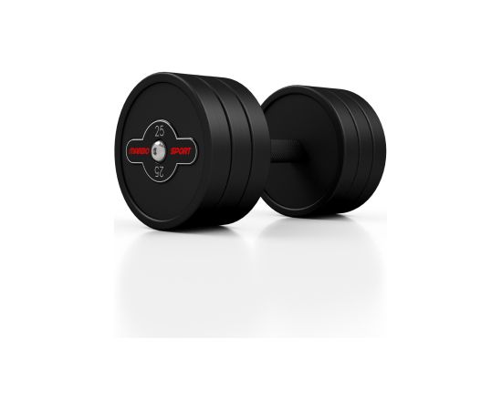 Gumijota hantele 1 gab. 25 kg black - Marbo Sport Hanteles  un  komplekti 