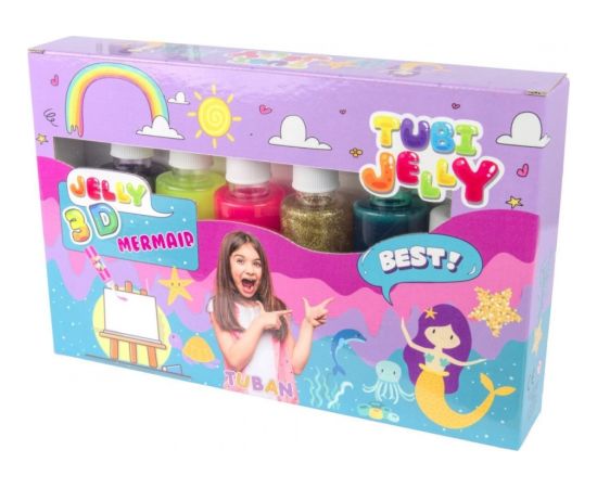 Tuban Zestaw tubi jelly 6 kolorów - syrenka интерактивные игрушки