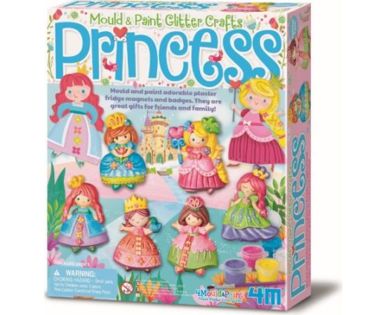 4M Zestaw kreatywny brokatowe księżniczki Interaktīvās rotaļlietas