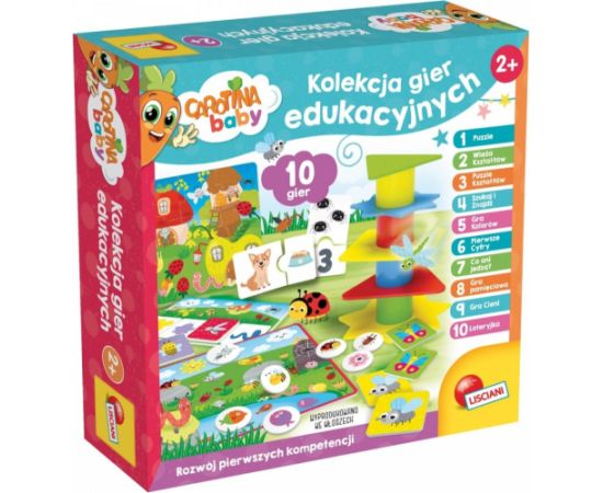 Lisciani Gra carotina baby - kolekcja gier edukacyjny Galda spēles
