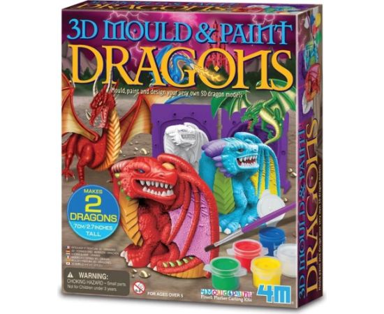 4M Zestaw kreatywny odlewy gipsowe - smok интерактивные игрушки