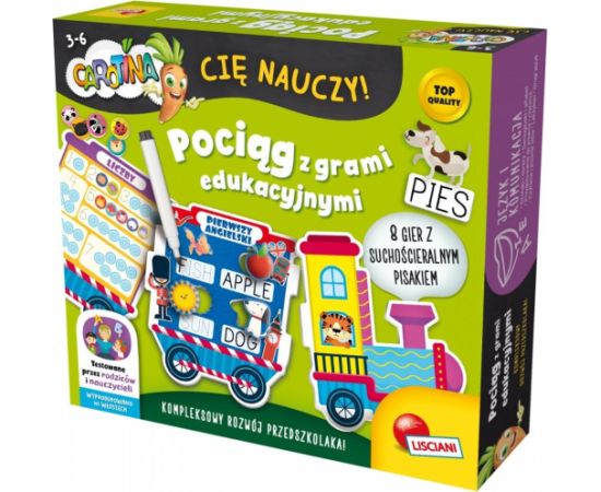 Lisciani Zestaw carotina - pociąg z grami Galda spēles