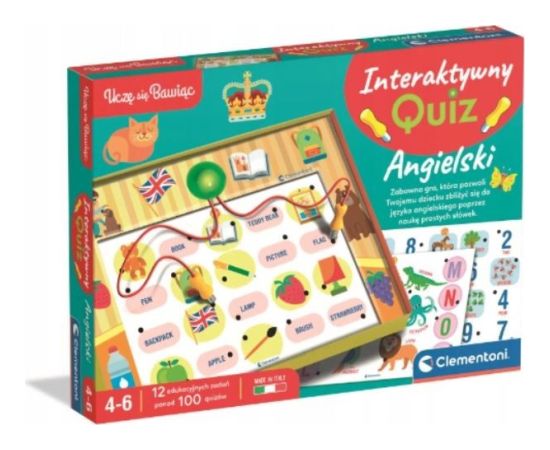 Clementoni Gra interaktywny quiz angielski Galda spēles