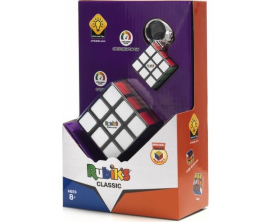Spin Master Zestaw rubiks classic - kostka rubika 3x3 i brelok Galda spēles