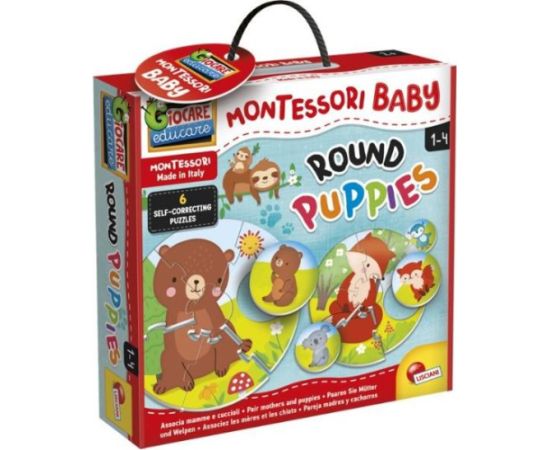 Lisciani Gra logiczna montessori - okrągłe puzzle Galda spēles