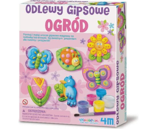 4M Zestaw kreatywny odlewy gipsowe - ogród интерактивные игрушки