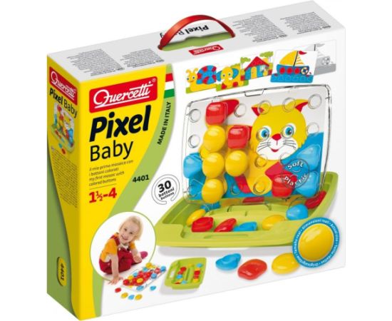 Quercetti Mozaika pixel baby basic 30 elementów Interaktīvās rotaļlietas