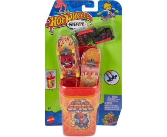 Hot Wheels Zestaw skate skatebox z deskorolkami, spice Galda spēles
