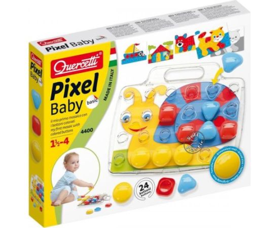 Quercetti Mozaika pixel baby basic 24 elementów интерактивные игрушки