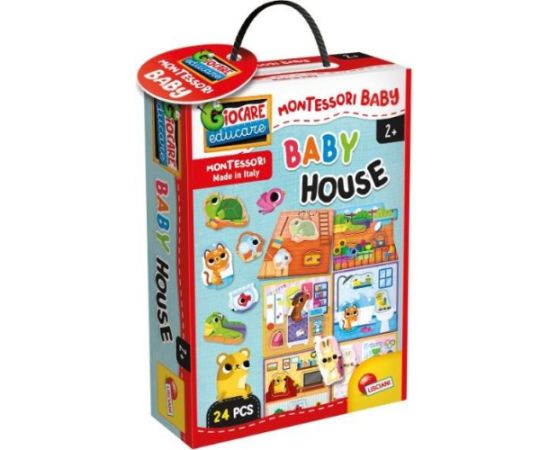 Lisciani Gra edukacyjna montessori baby house Galda spēles