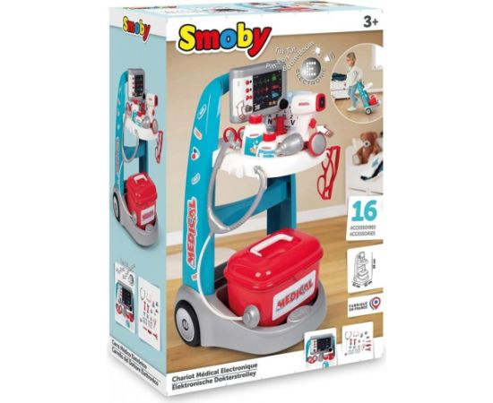 Smoby Elektroniczny wózek medyczny Interaktīvās rotaļlietas