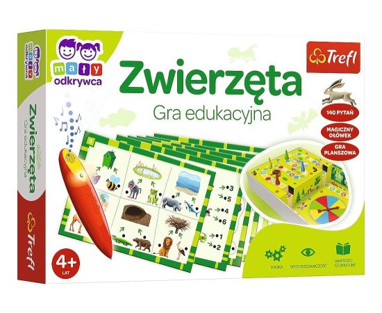 Trefl Gra zwierzęta magiczny ołówek Galda spēles