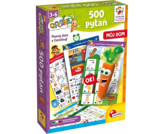 Lisciani Gra carotina 500 pytań - mój dom Galda spēles