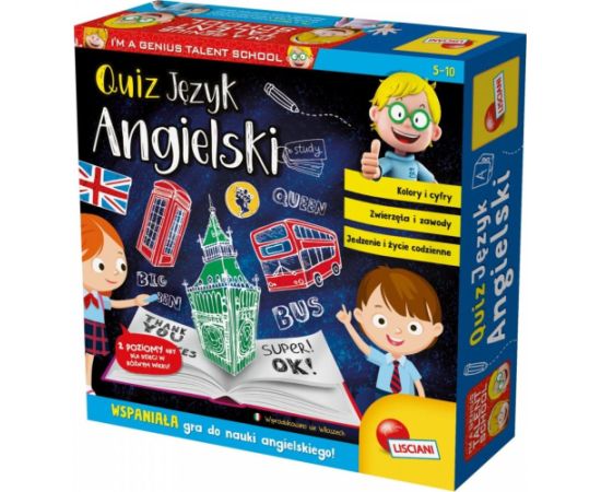 Lisciani Gra im a genius quiz język angielski Galda spēles