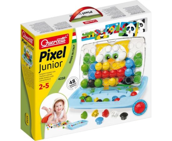 Quercetti Mozaika pixel junior 48 elementów Interaktīvās rotaļlietas