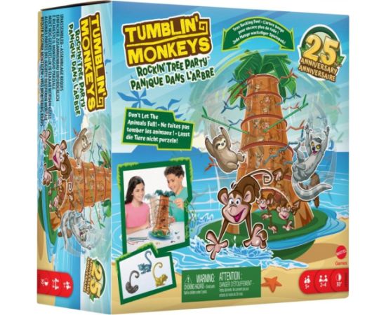 Mattel Gra spadające małpki zabawa na drzewie Galda spēles