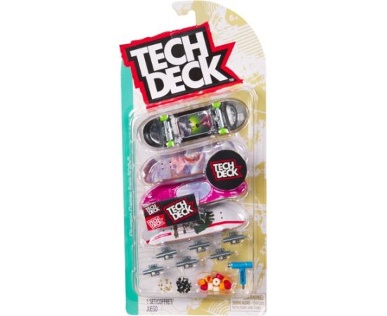 Spin Master Zestaw deskorolek tech deck 4-pak april Galda spēles
