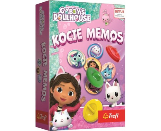 Trefl Gra kocie memos koci domek gabi Galda spēles