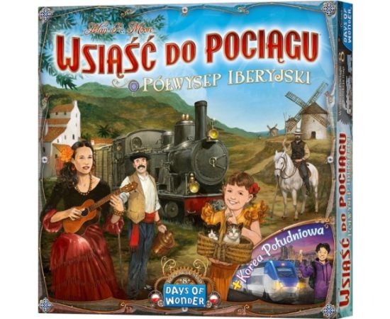 Rebel Gra wsiąść do pociągu: kolekcja map 8 - półwysep iberyjski i korea południowa Galda spēles