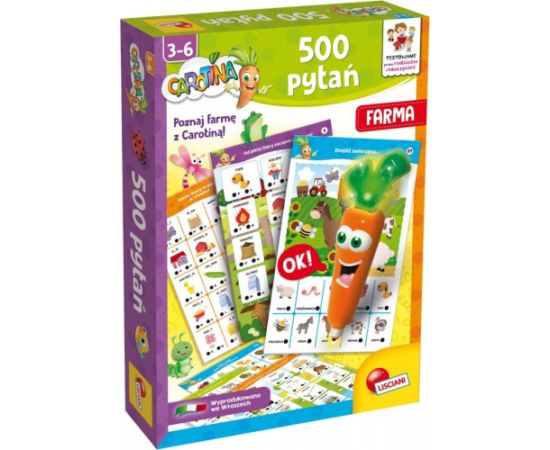Lisciani Gra carotina 500 pytań - farma Galda spēles