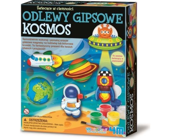 4M Zestaw kreatywny odlewy gipsowe - kosmos интерактивные игрушки