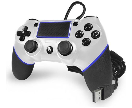 Teknogame Phantom PS4 Wired Controller White - pults Spēļu kontrolieri