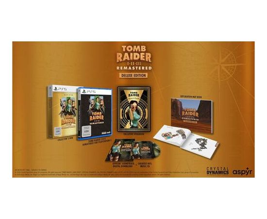 Aspyr PS5 Tomb Raider I-III (1-3) Remastered Deluxe Edition Playstation 5 video spēle Игры для PlayStation 5 (PS5)