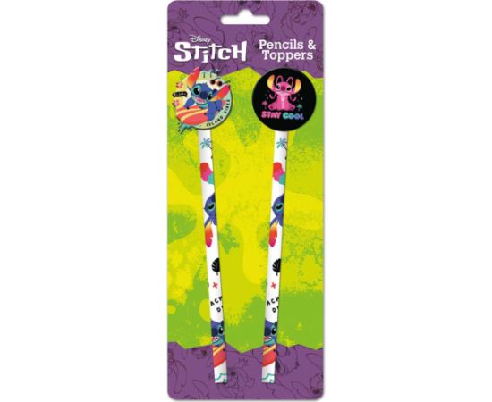 ''Pyramid Shop.com'' Pyramid Disney: Lilo And Stitch Pencils - Acid Pops Pencils And Toppers 2Pk (SR74408) Interaktīvās rotaļlietas
