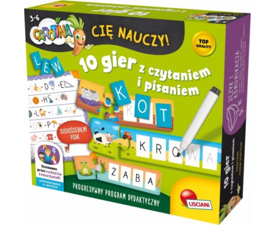 Lisciani Zestaw carotina - 10 gier z czytaniem i pisaniem Galda spēles