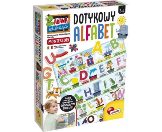 Lisciani Gra montessori dotykowy alfabet Galda spēles