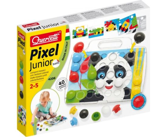 Quercetti Mozaika pixel junior basic 40 elementów интерактивные игрушки
