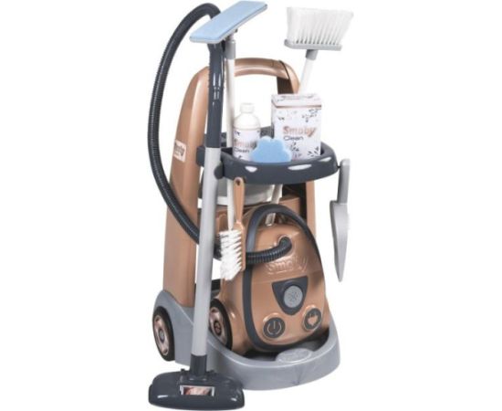 Smoby Wózek do sprzątania z odkurzaczem rowenta Interaktīvās rotaļlietas